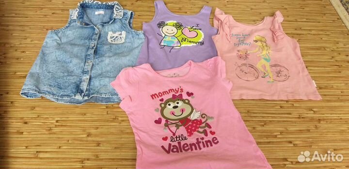 Летняя одежда пакетом на девочку 110 рост