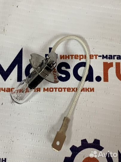 Лампа 12В 100Вт (Н3) фарная галоген (Pk22s) с пров