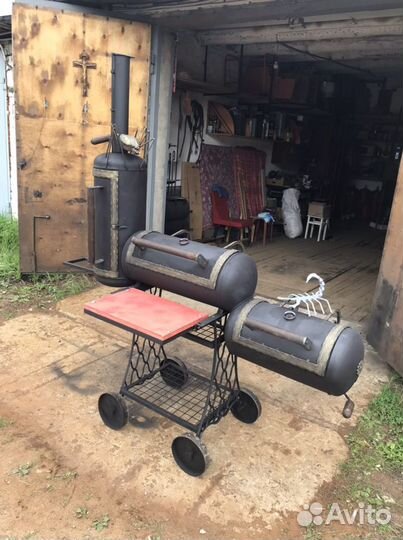 Мангал коптильня гриль