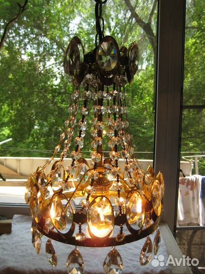 Люстра хрусталь Чехия