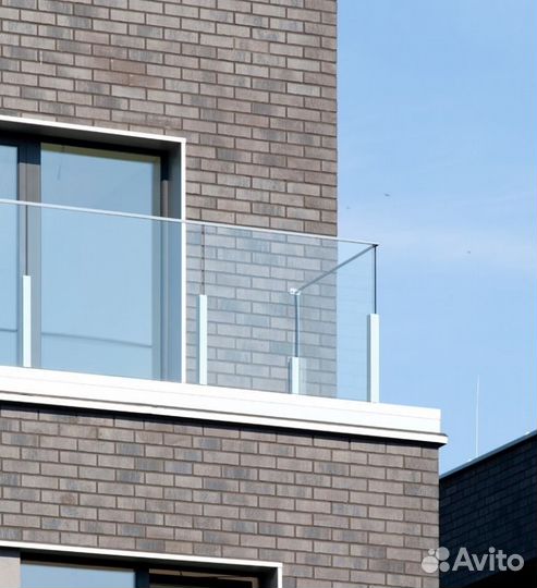 Ограждение для балкона из стекла