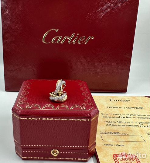 Cartier trinity серьги