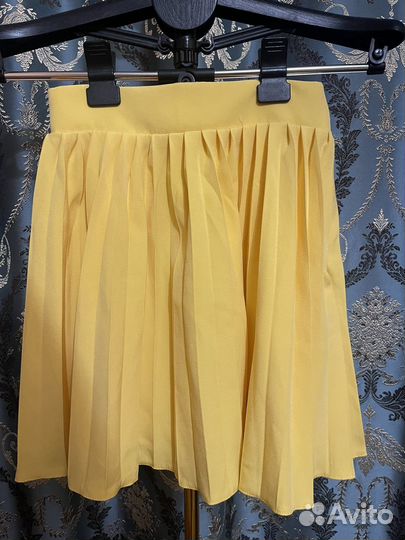 Мини юбка плессированная