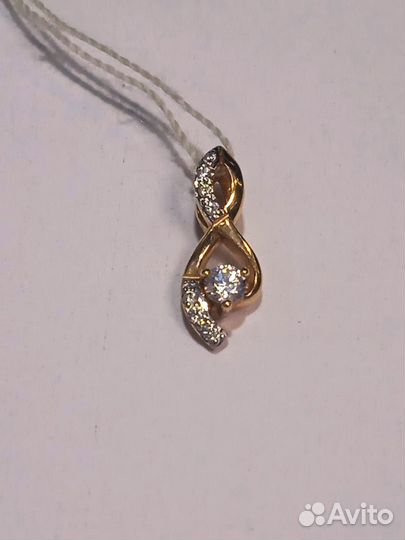 Золотая подвеска с фианитами (5000)