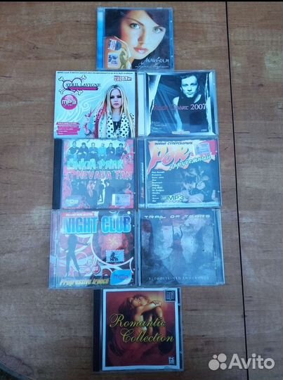 Музыкальные cd диски с лицензией рок, поп, транс