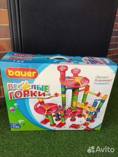Конструктор веселые горки Bauer, 145 деталей