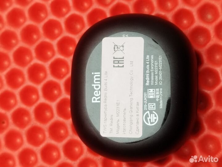 Bluetooth гарнитура Xiaomi Redmi Buds 4 Lite (топ)