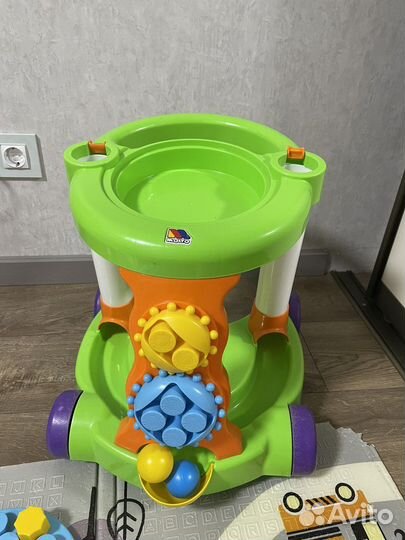 Каталка игровая с конструктором molto (ходунки)