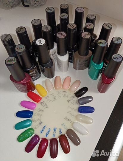 Набор гель-лака с выкрасами