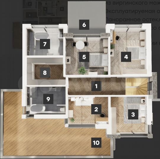 Коттедж 325 м² на участке 8 сот.