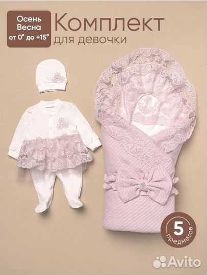 Комплект на выписку для девочки
