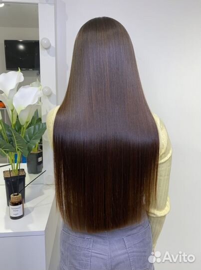 Наращивание волос кератин ботокс нанопластика