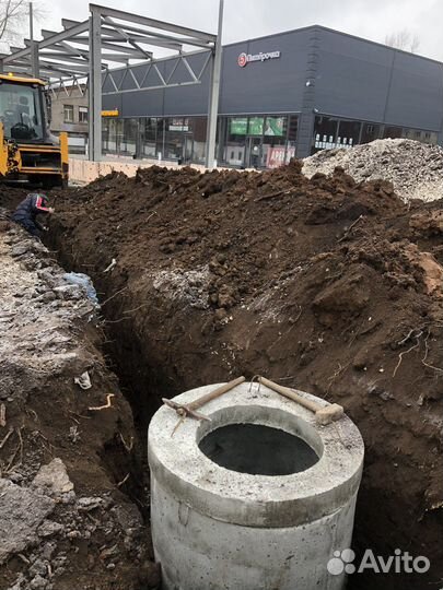 Канализация, обустройство скважин, замена насоса