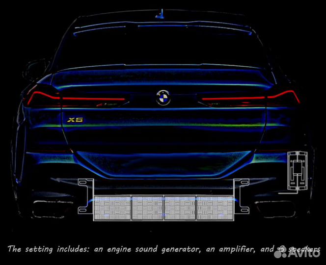 Активный выхлоп enginevox бмв Х6