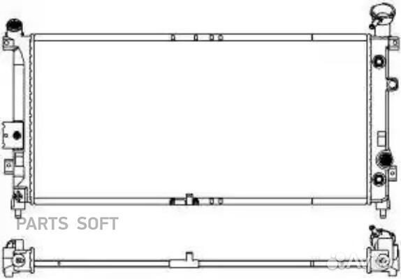 Радиатор охлаждения Шевроле Аплендер 35 2004 - 200