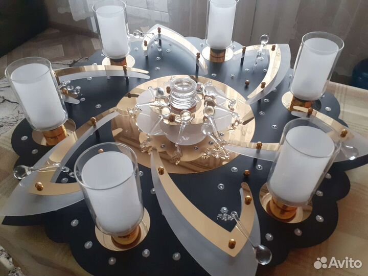 Люстра потолочная светодиодная с пультом