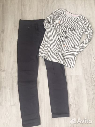 Джинсы лонгслив