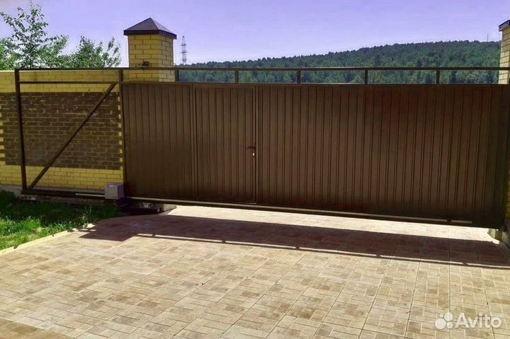 Откатные ворота в наличии новые