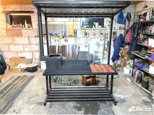 Мангал С печкой под казан