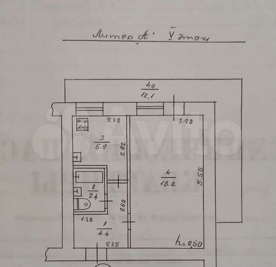 1-к. квартира, 31 м², 5/5 эт.