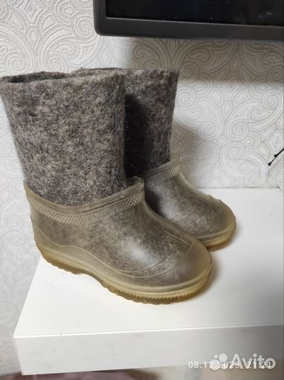 Валенки с галошами 25 размер