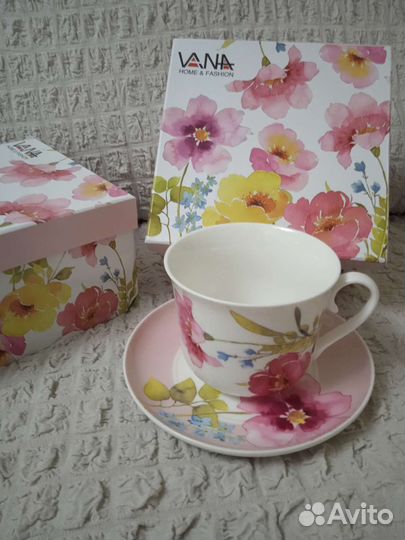 Бокалы, чайные пары 500 мл,Дулево, Лефард