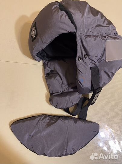 Шапка ушанка stone island