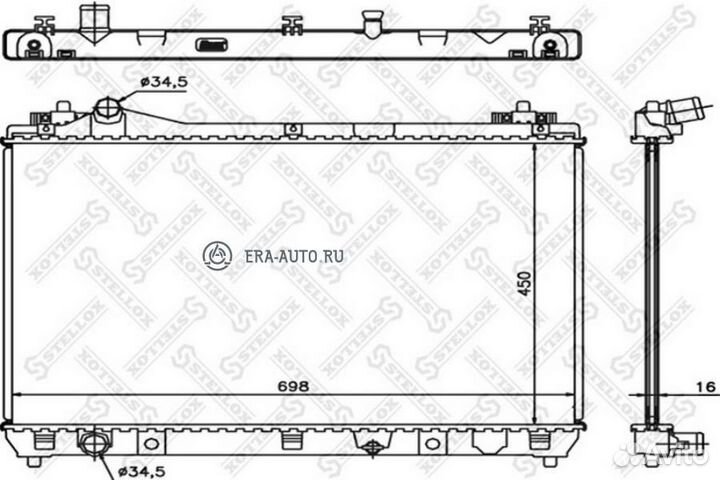 Stellox 1025457SX 10-25457-SX радиатор системы охл