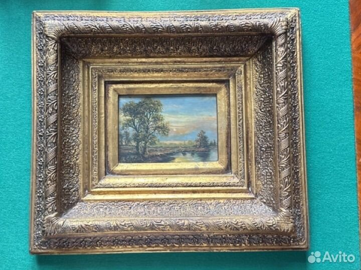 Картина маслом на холсте антиквариат