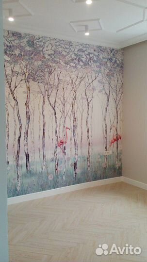 Поклейка обоев