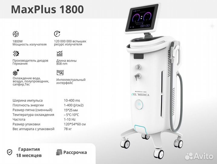 Мощный Диодный лазер MaxPlus 1800w