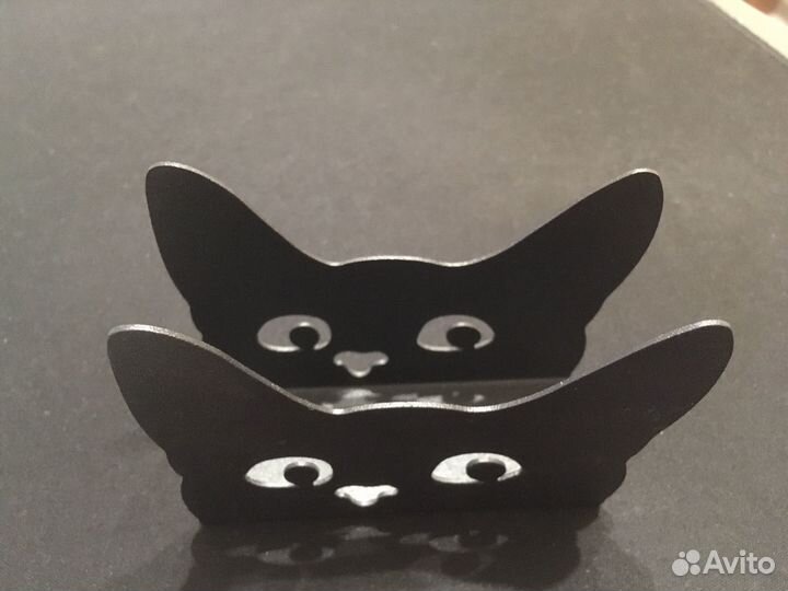 Подставка для салфеток котик