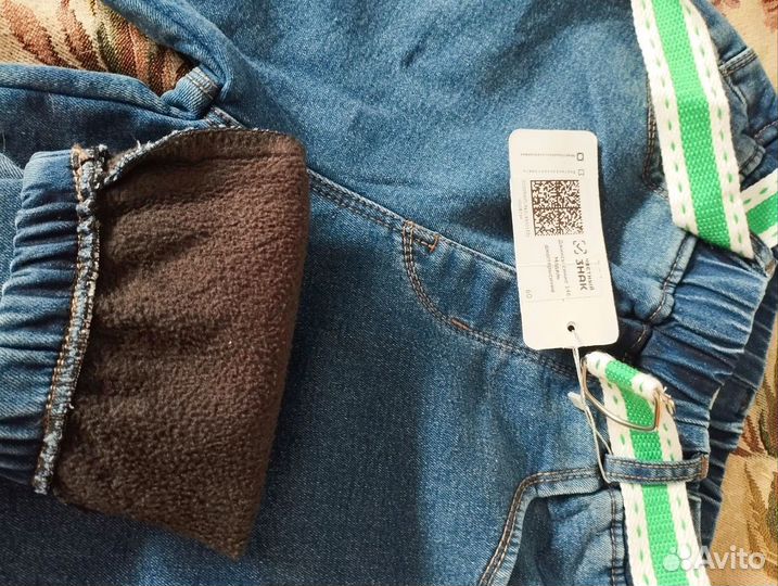 Джинсы утеплённые на мальчика