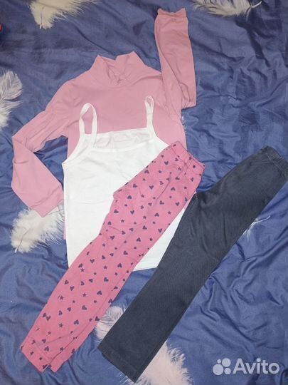 Вещи пакетом на девочку 104 110