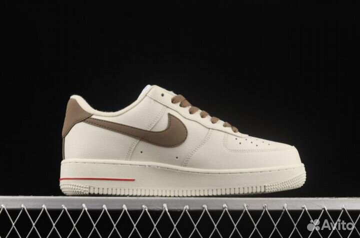 Кроссовки Nike Air Force White Brown