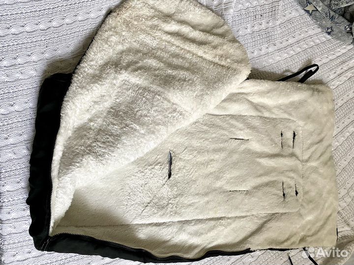 Конверт в прогулочную коляску теплый зимний