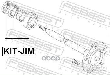 Подшипник ступ.suzuki jimny 98- зад. +ABS KIT-JIM