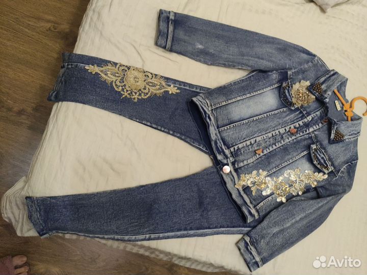 Джинсовый костюм 134