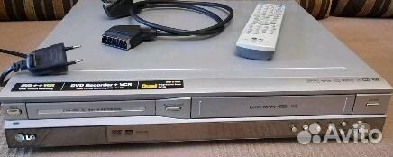 Комбо 2 в 1 DVD VHS рекордер LG, пишущий, новый