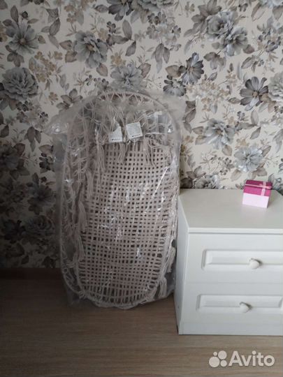 Детская люлька колыбель плетеная подвесная