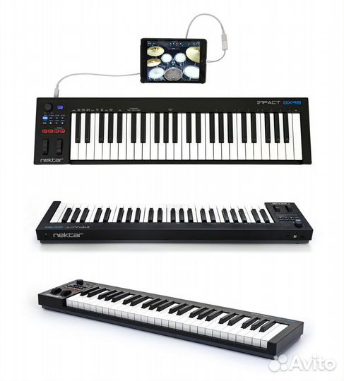 USB midi контроллер, 49 клавиш Nektar Impact GX49