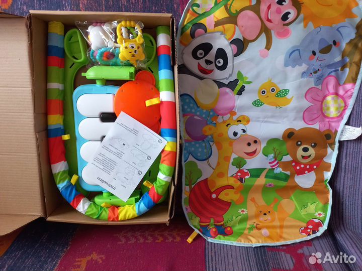 Новый детский игровой коврик с пианино