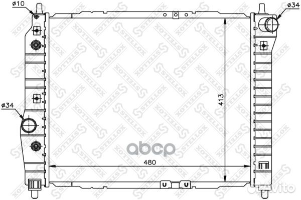 10-25323-SX радиатор системы охлаждения Chevro