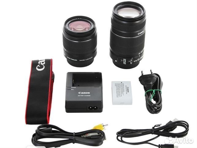 Зеркальный фотоаппарат Canon EOS 600D с 2 объектив