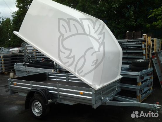 Прицеп 05.022 с крышкой пластиковой. Гарантия