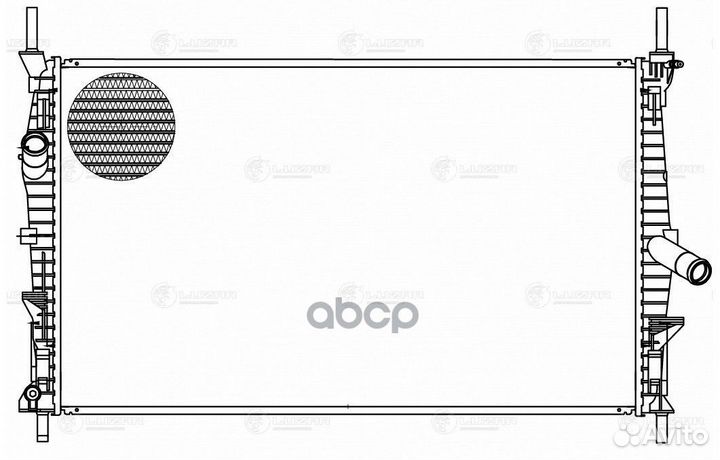 Радиатор охлаждения двигателя ford transit 13