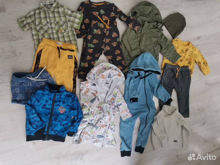 Большой пакет вещей на мальчика 86 92 hm
