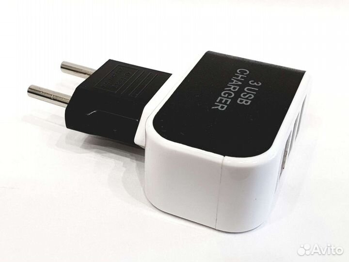 Зарядное устройство, с 3 USB портами, 3,1А