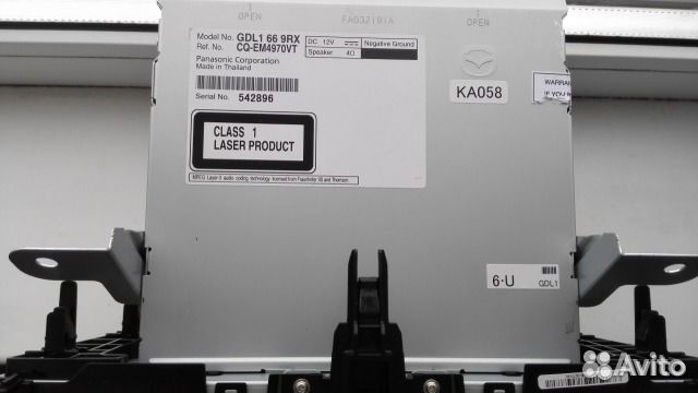 Магнитола штатная для mazda 6