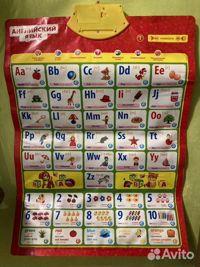 Говорящая азбука русский и англ. языки